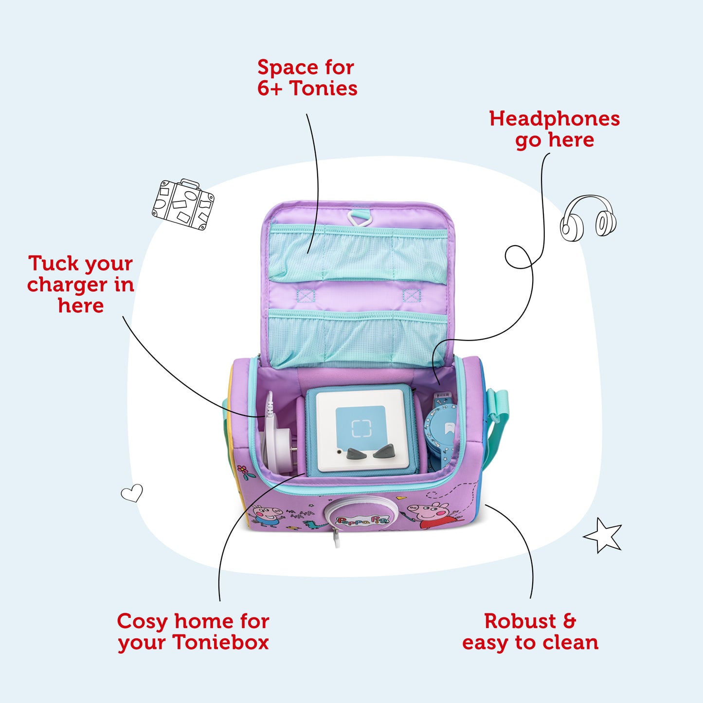 Tonies - Peppa Pig Listen & Play Bag