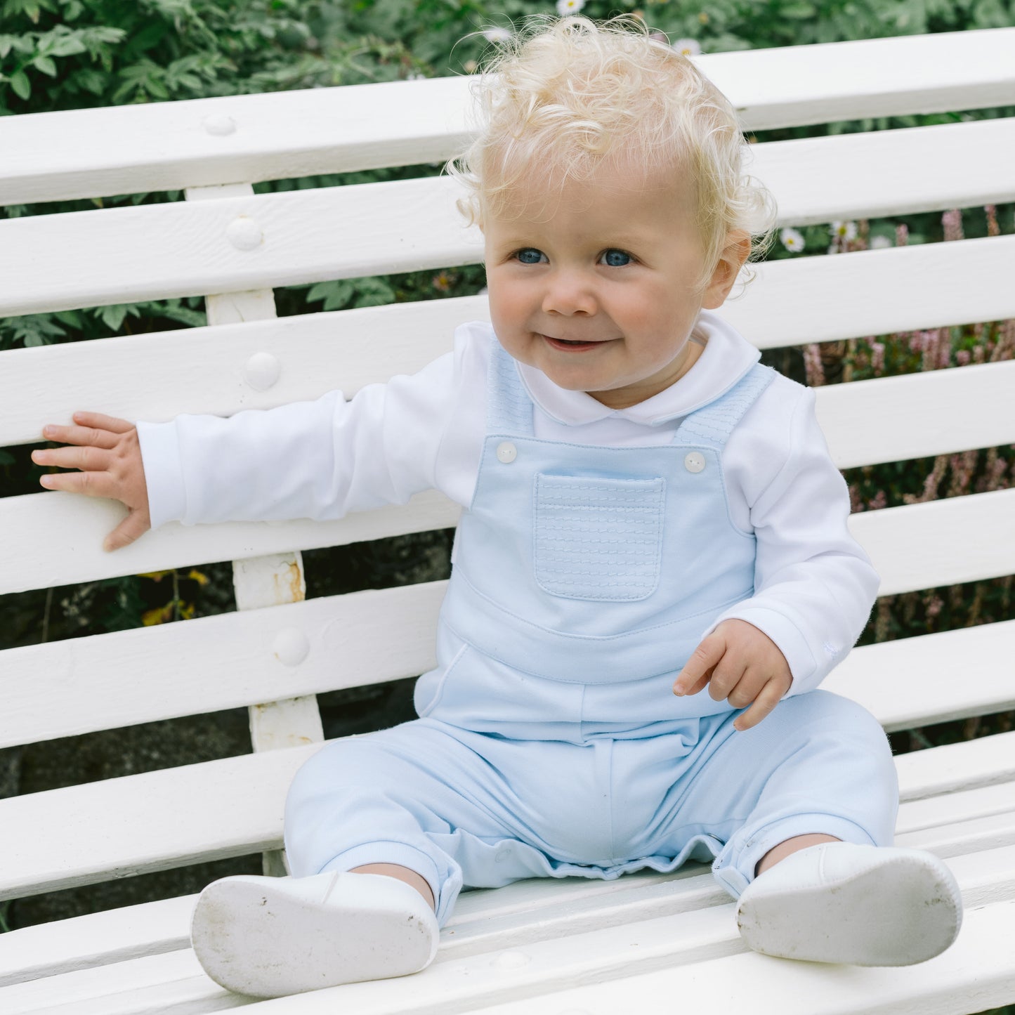 Emile et Rose - Jude Baby Boys Smart Mock Dungaree Playsuit