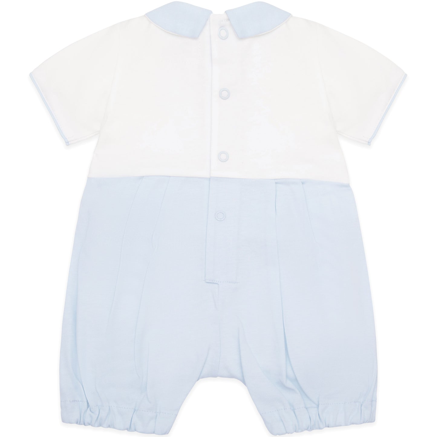 Emile et Rose - Jarvis Blue Baby Boys Toy Embroidery Summer Romper