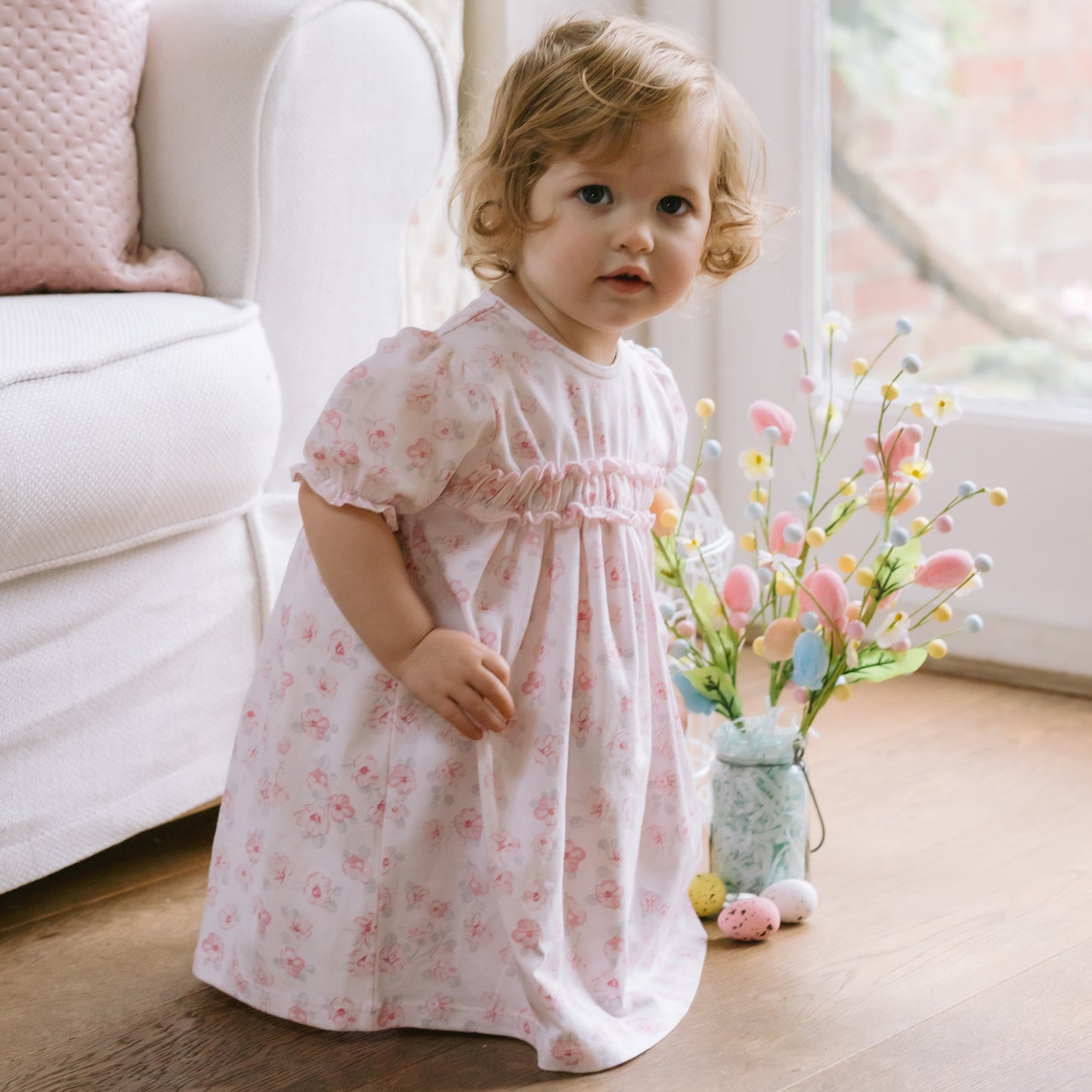 Emile et Rose - Janine Baby Girls Floral Print Summer Dress