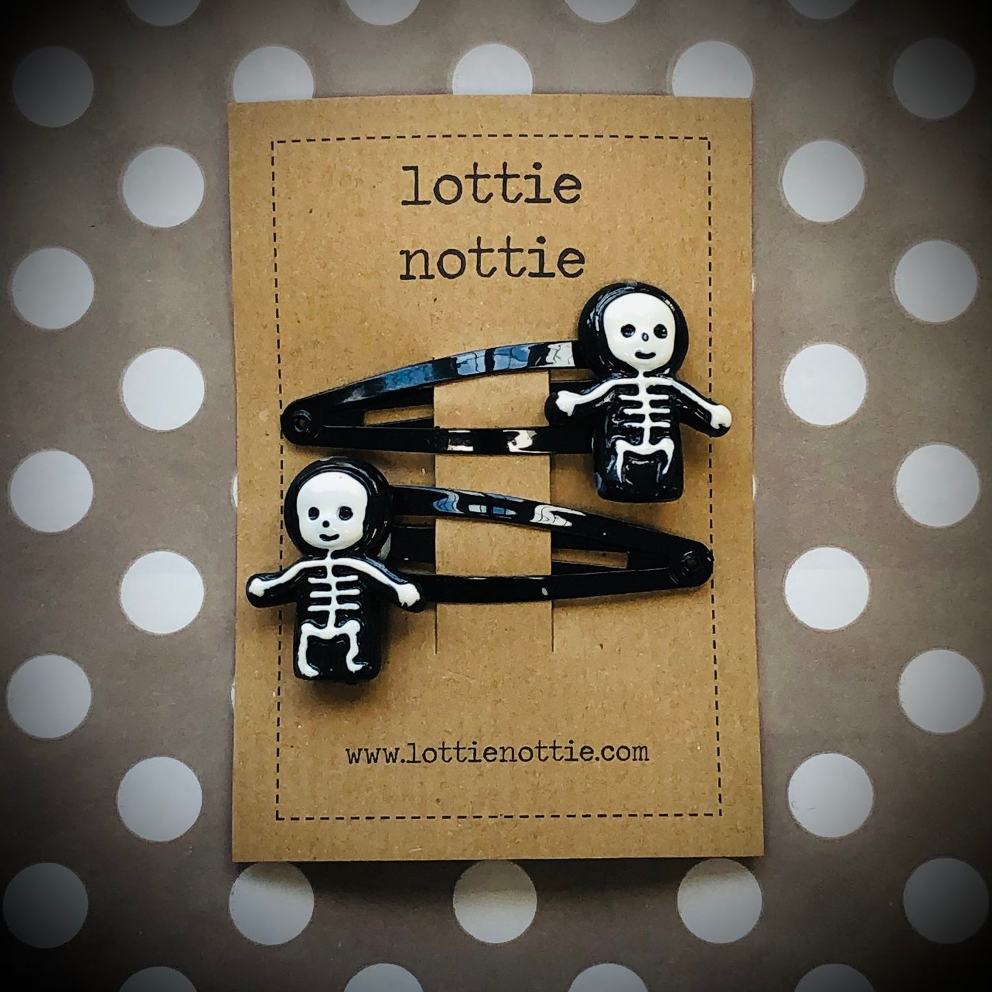 Lottie Nottie - Halloween Skeleton Hair Clips