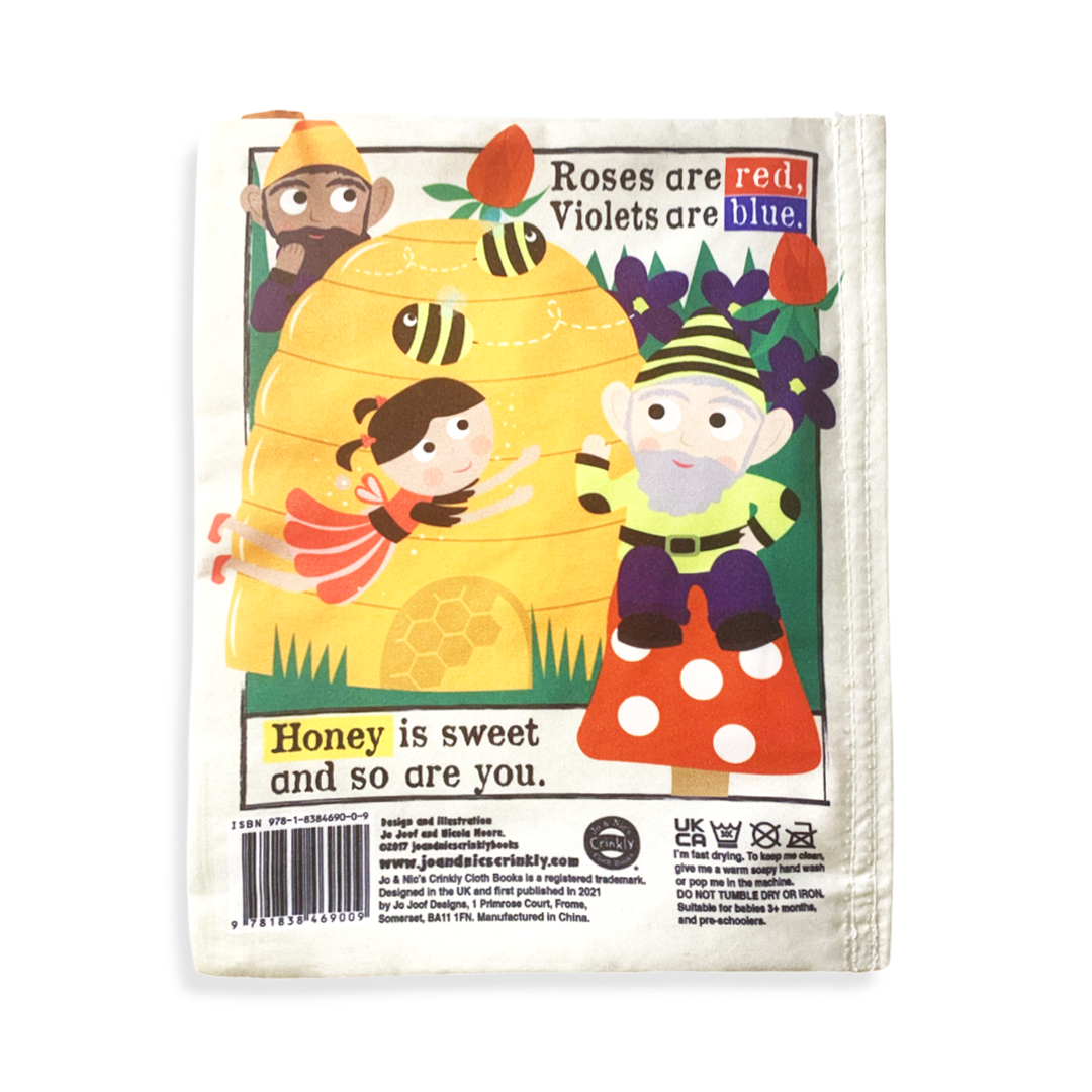 Crinkly Cloth - Gnomes & Fairies Magical Garden Rhymes Crinkly Newspaper Book