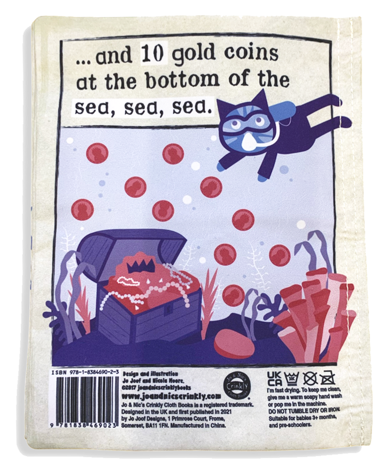 Crinkly Cloth - Sailor Went to Sea Counting Rhyme Crinkly Newspaper Book