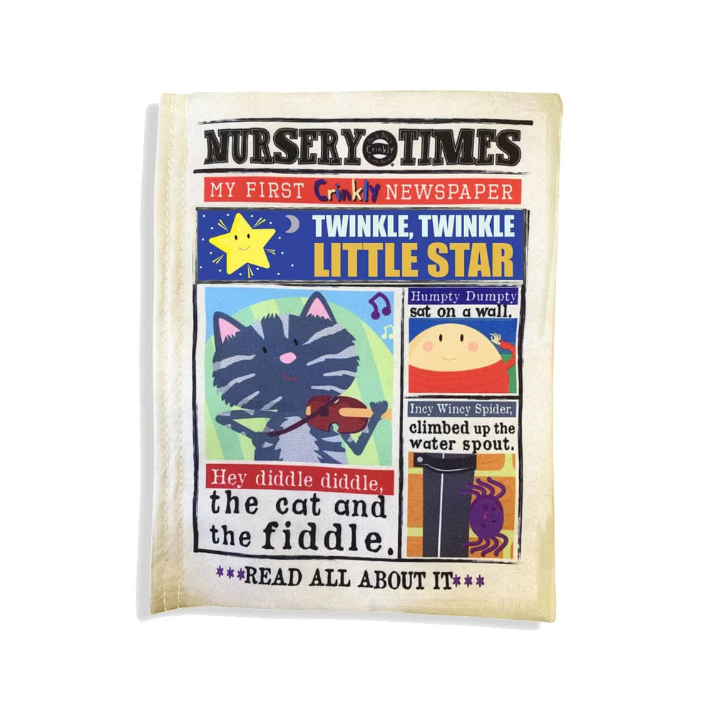 Crinkly Cloth - Nursery Times Nursery Rhymes 1 Baby Book