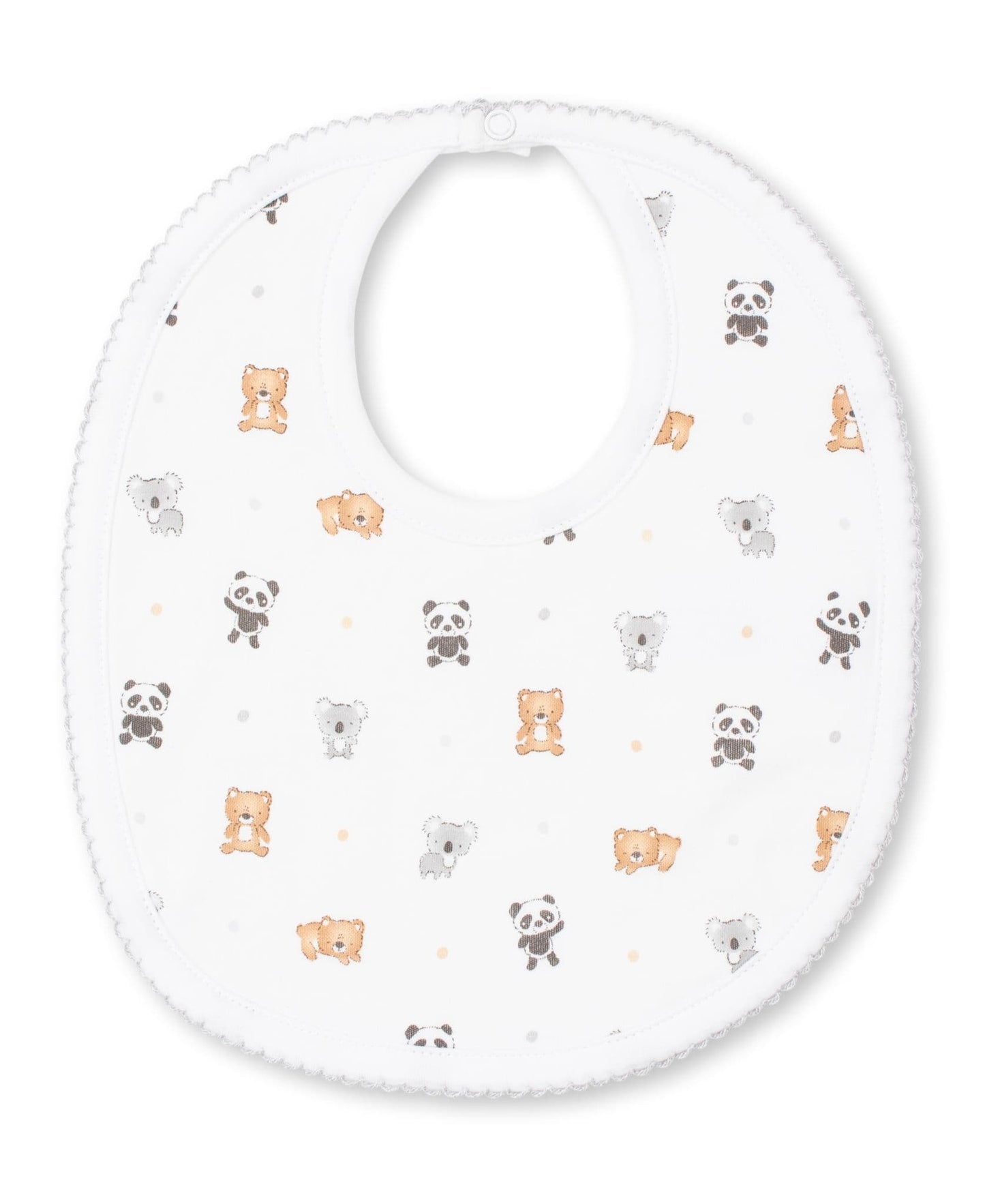 Kissy Kissy - Bear Bedlam Print Baby Bib