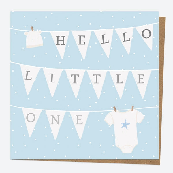 DAP - New Baby Boy Washing Line Greeting Card