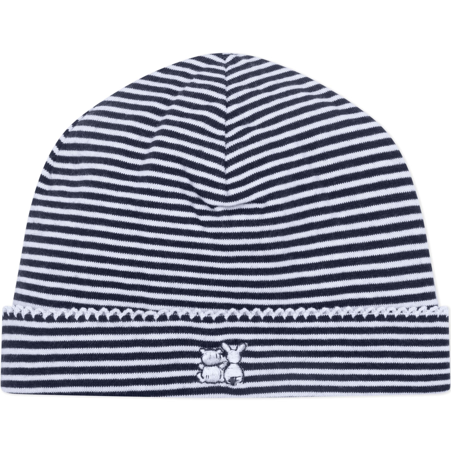 Emile et Rose - Jasper Navy Baby Boys Teddy Babygrow and matching Hat