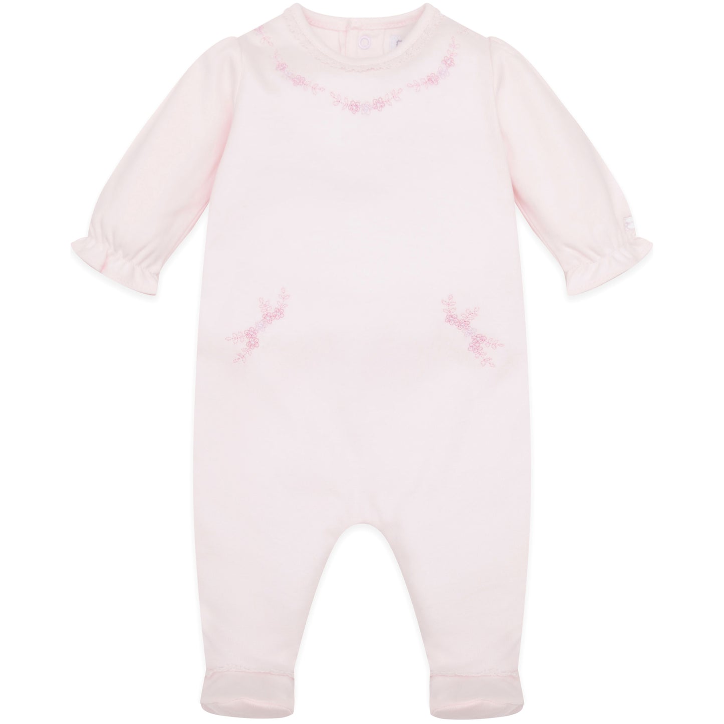 Emile et Rose - Jayne Baby Girls Pink Babygrow with matching Hat