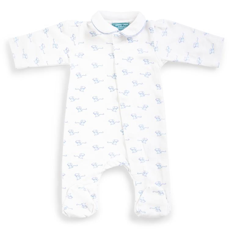Magnet Mouse - Blue Mouse Magnet Fastening Babygrow