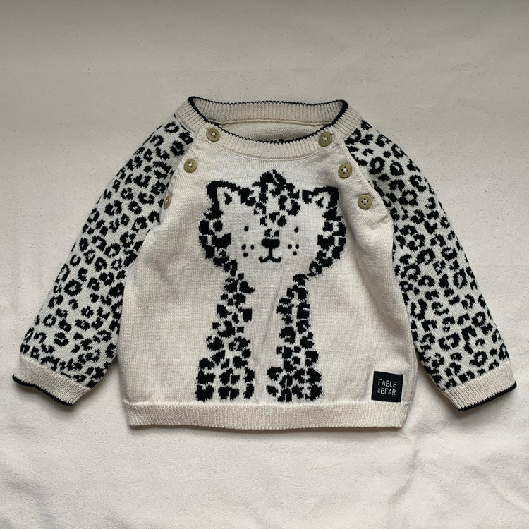 Fable & Bear - Leo Purrfect Baby Organic Cotton Jumper