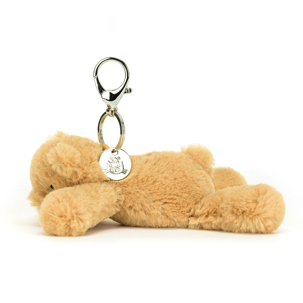 Jellycat - Smudge Bear Bag Charm Soft Toy Keyring (13cmx16cm)
