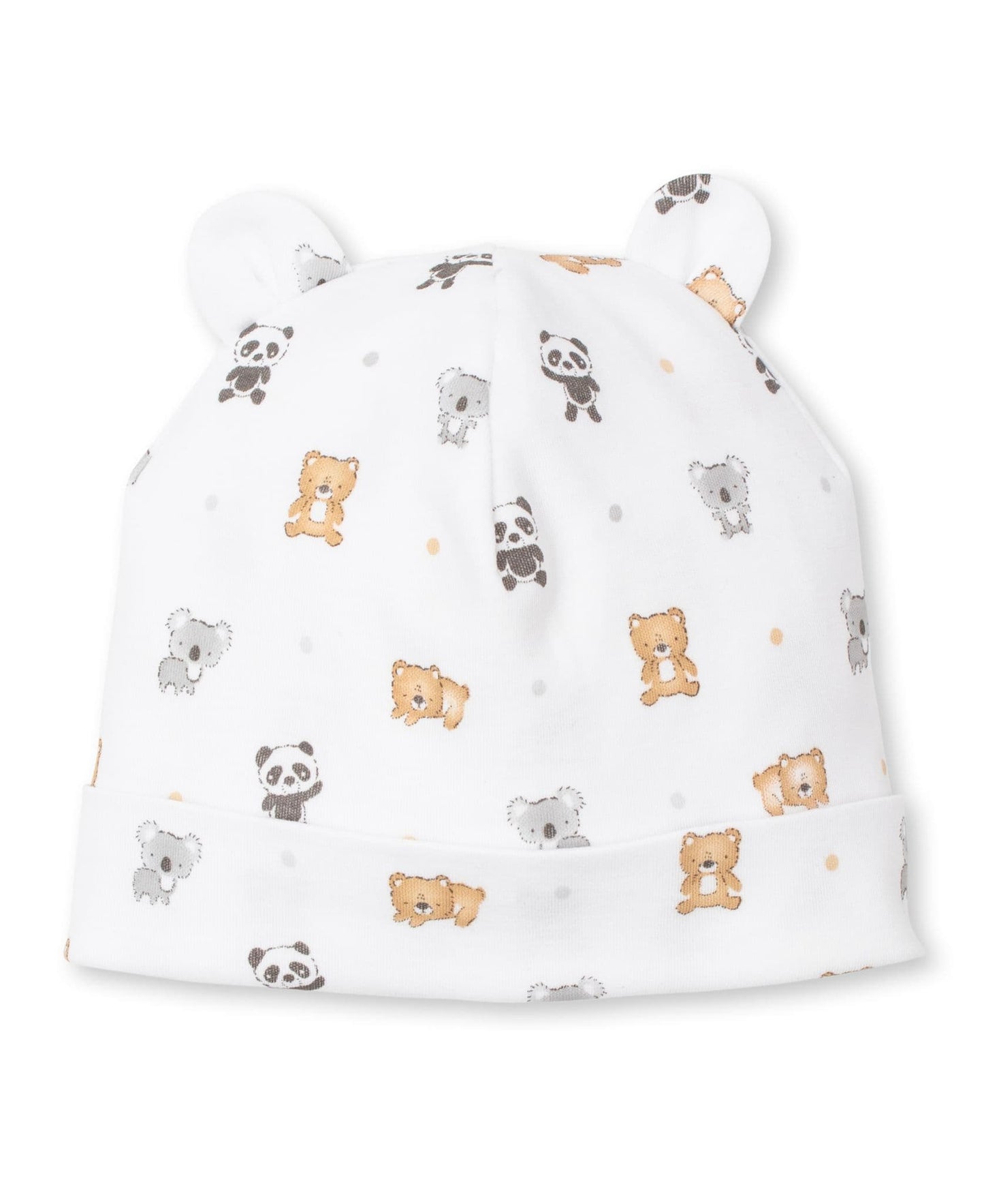 Kissy Kissy -  Bear Bedlam Print Baby Hat Small