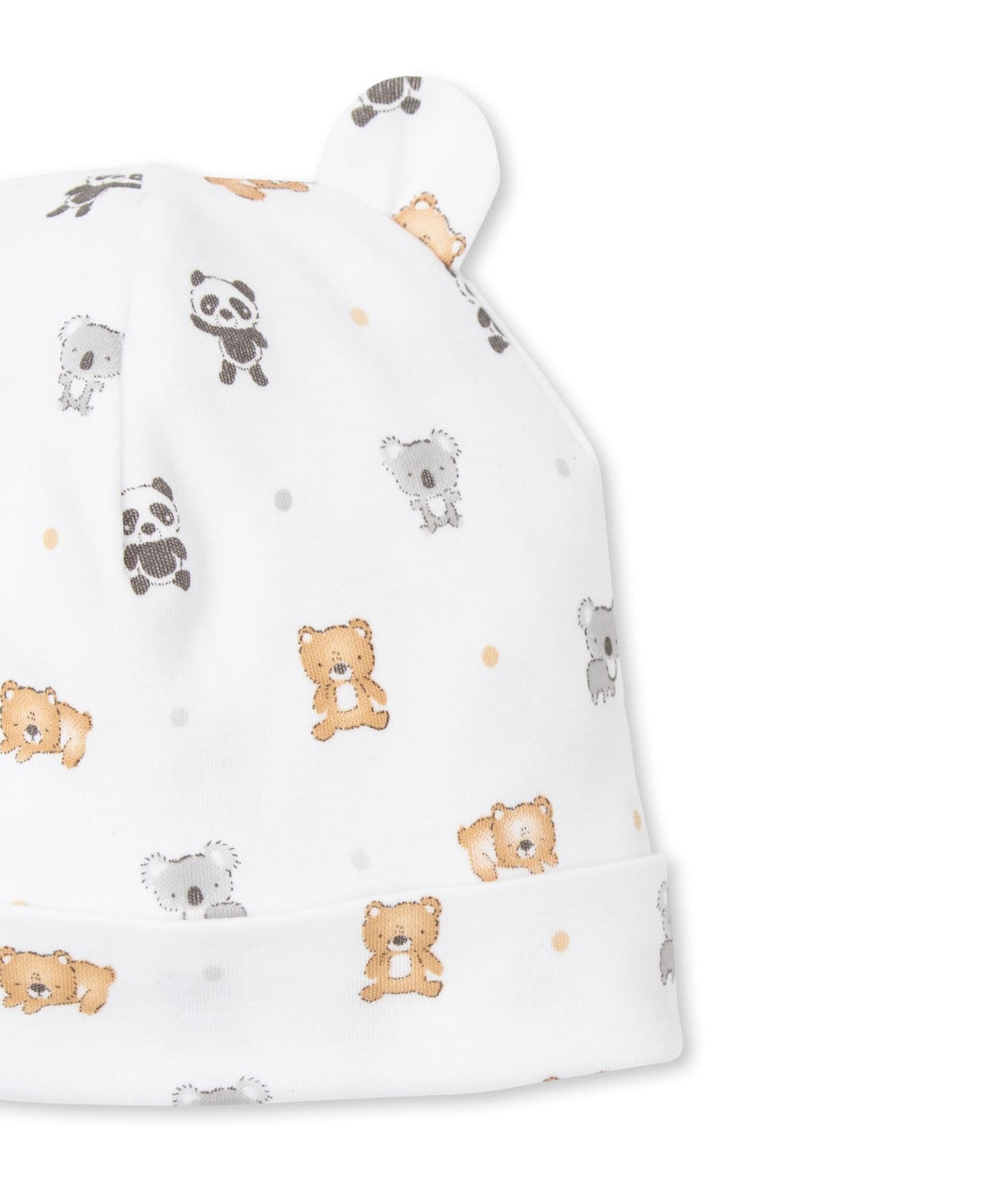 Kissy Kissy -  Bear Bedlam Print Baby Hat Small