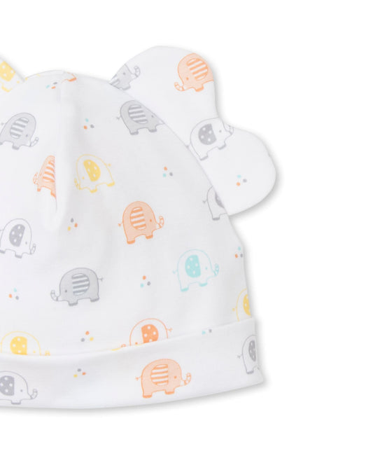 Kissy Kissy -  Elephant Entourage Novelty Print Baby Hat Small