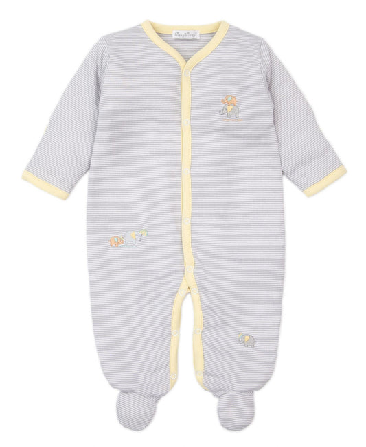 Kissy Kissy - Everyday Elephants Silver Unisex Babygrow