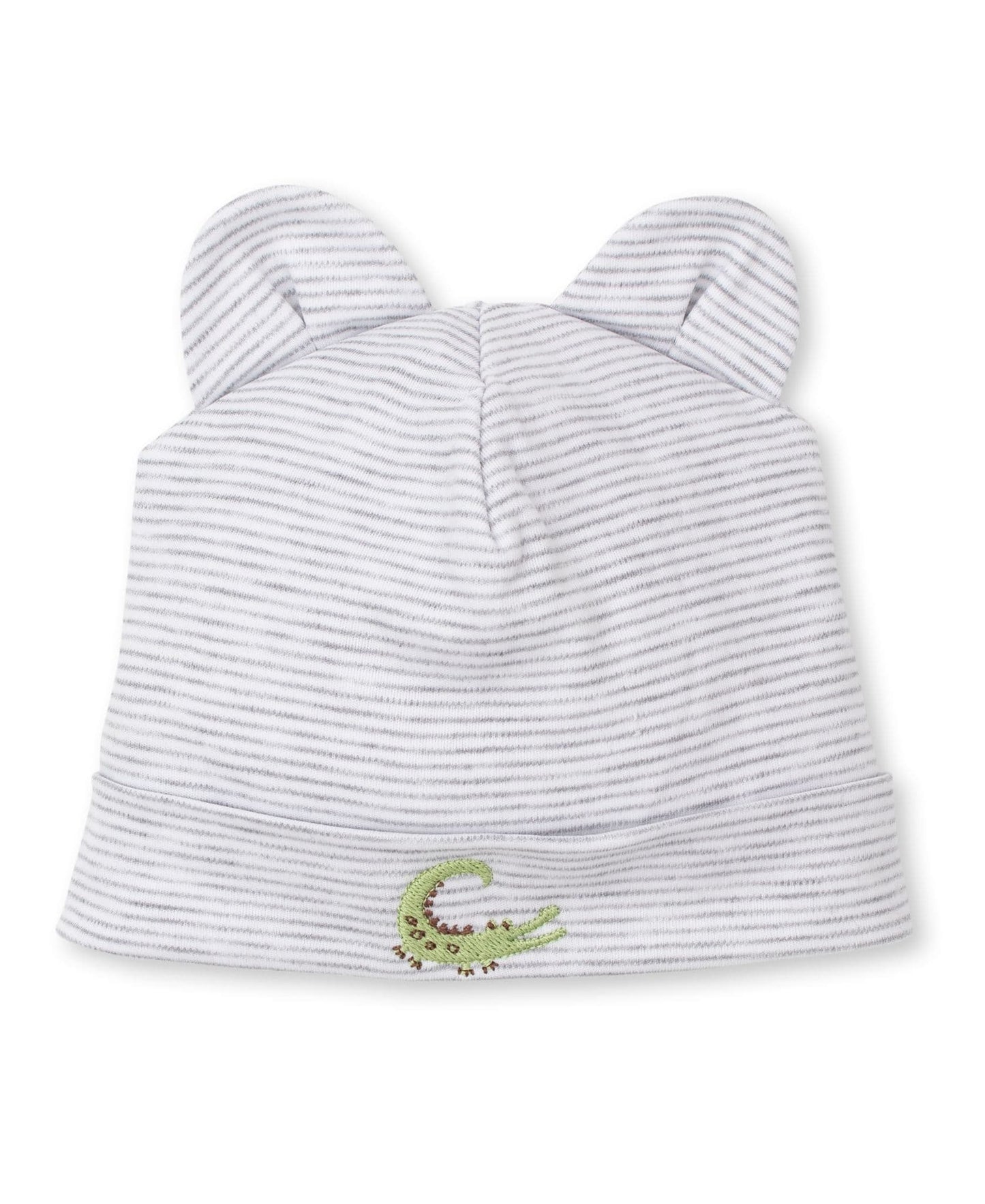 Kissy Kissy -  Joyful Jungle Grey Stripe Baby Boy Hat