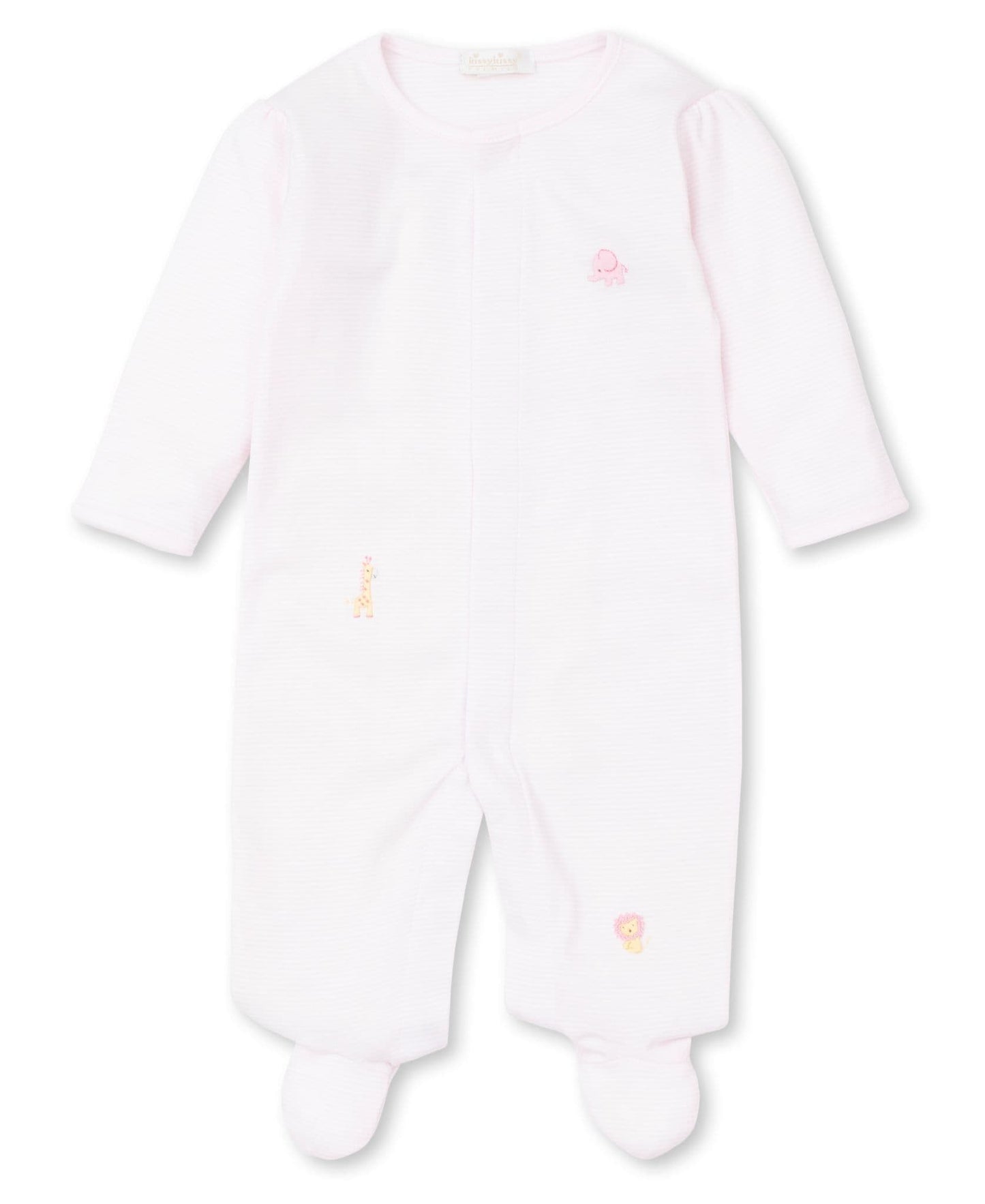 Kissy Kissy -  Jungle Kins Pink Embroidered Baby Girl's Babygrow